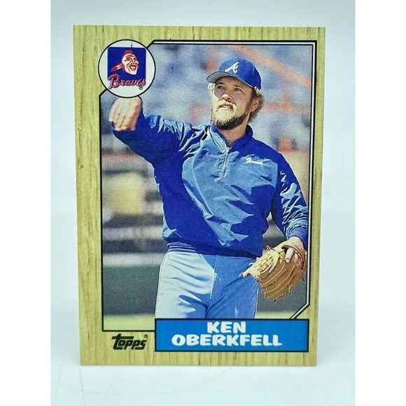 Ken Oberkfell 627 Atlanta‎ Braves Vintage 1987 Topps TCG MLB Mint - Picture 1 of 6
